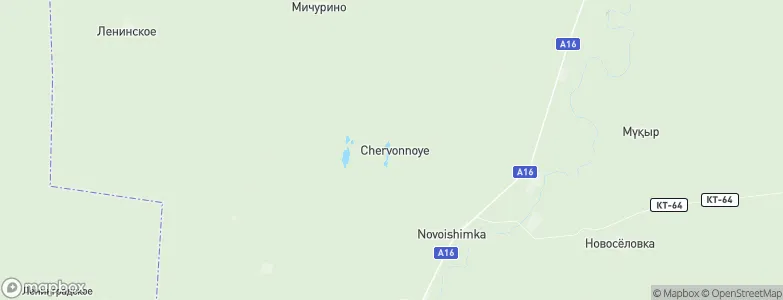 Chervonnoye, Kazakhstan Map