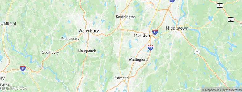Cheshire Village, United States Map