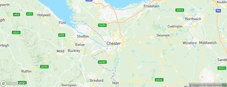 Chester, United Kingdom Map