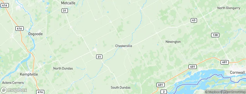 Chesterville, Canada Map