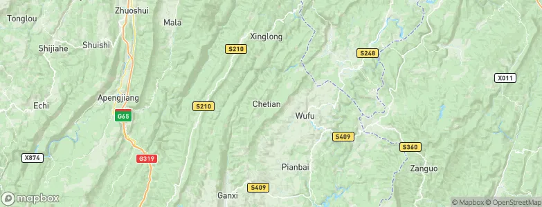 Chetian, China Map