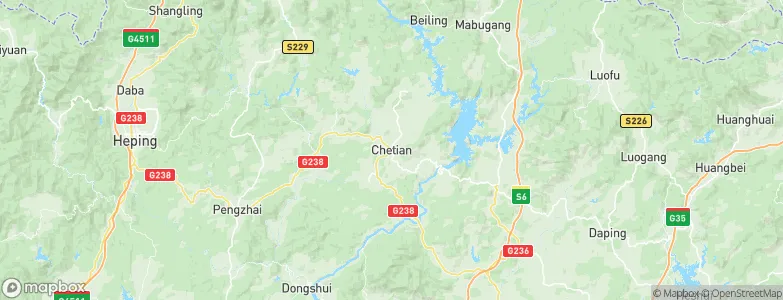 Chetian, China Map