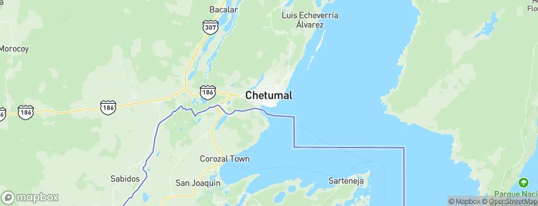 Chetumal, Mexico Map