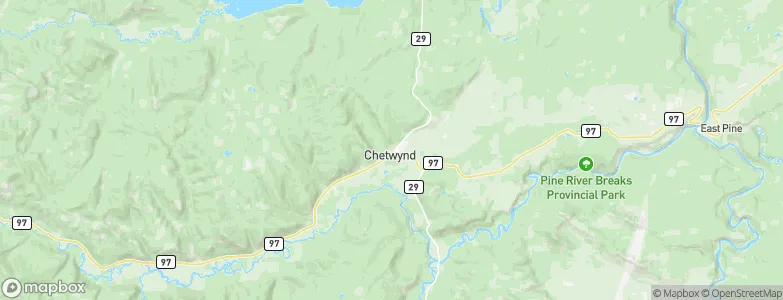 Chetwynd, Canada Map
