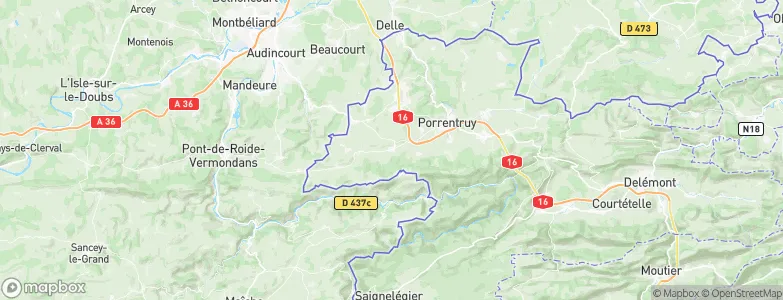 Chevenez, Switzerland Map