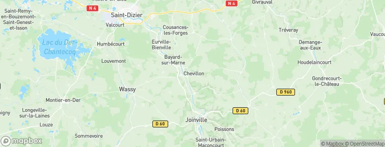 Chevillon, France Map