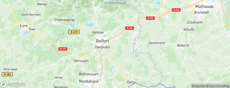 Chèvremont, France Map