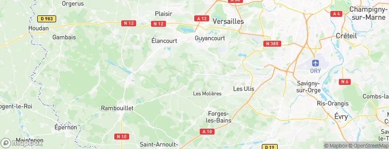 Chevreuse, France Map