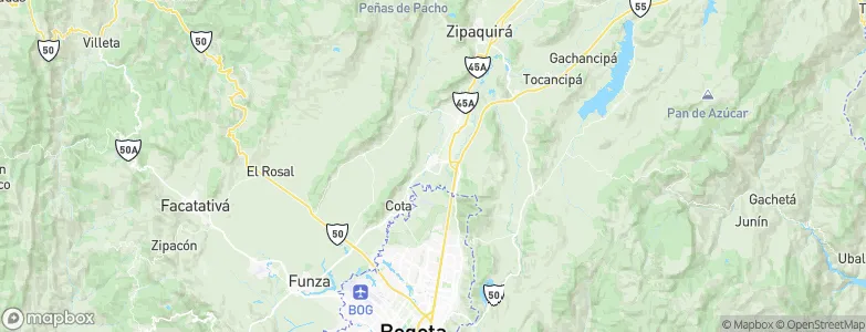 Chía, Colombia Map