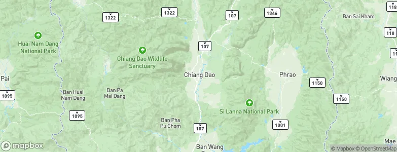 Chiang Dao, Thailand Map