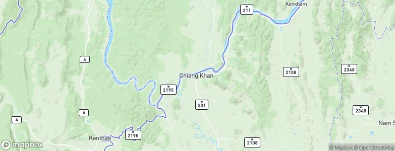 Chiang Khan, Thailand Map