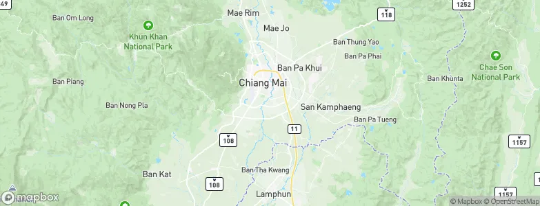 Chiang Mai, Thailand Map