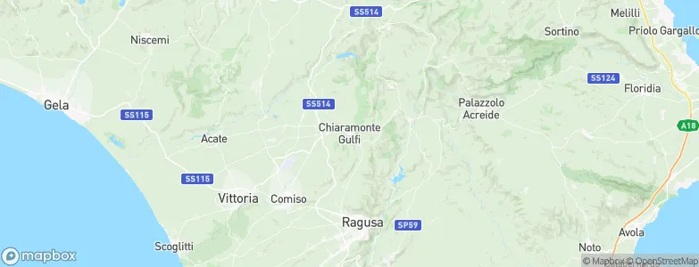 Chiaramonte Gulfi, Italy Map