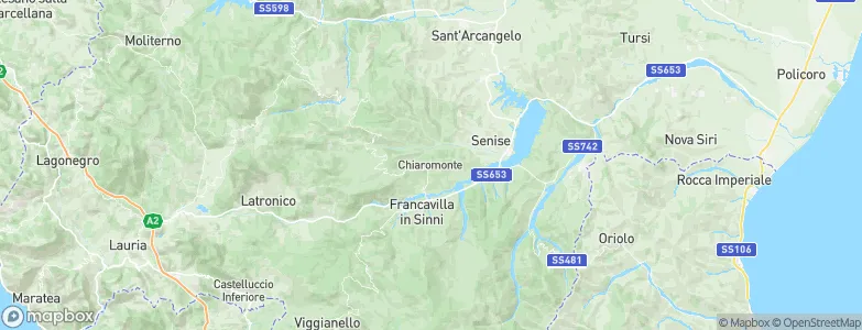 Chiaromonte, Italy Map