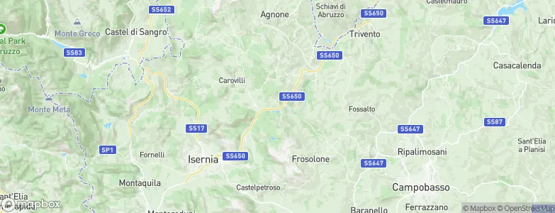 Chiauci, Italy Map