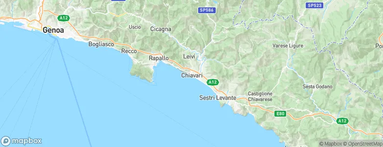 Chiavari, Italy Map