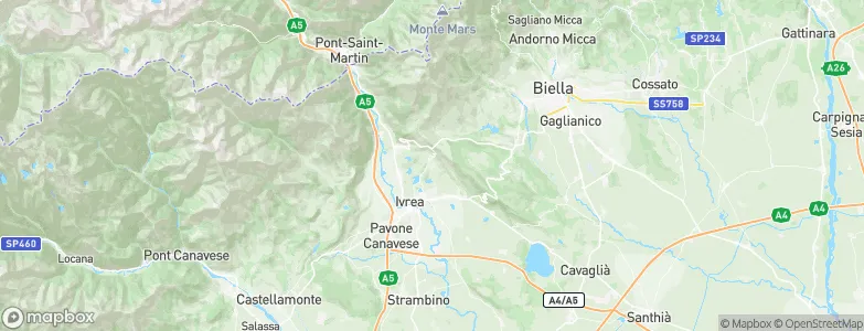 Chiaverano, Italy Map