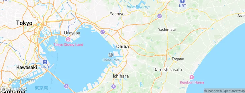 Chiba, Japan Map