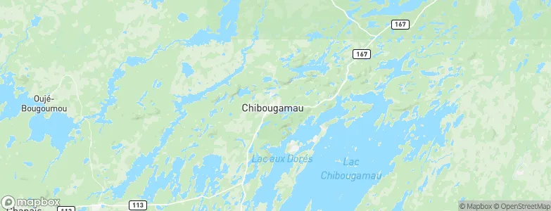 Chibougamau, Canada Map