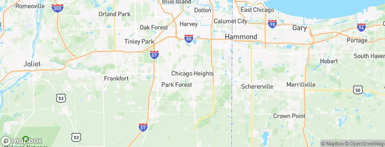 Chicago Heights, United States Map