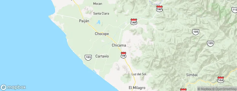 Chicama, Peru Map