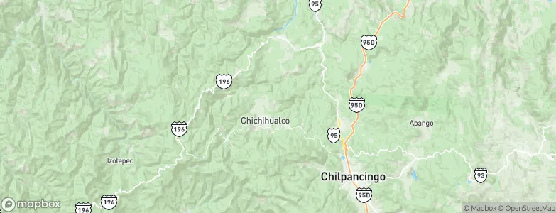 Chichihualco, Mexico Map