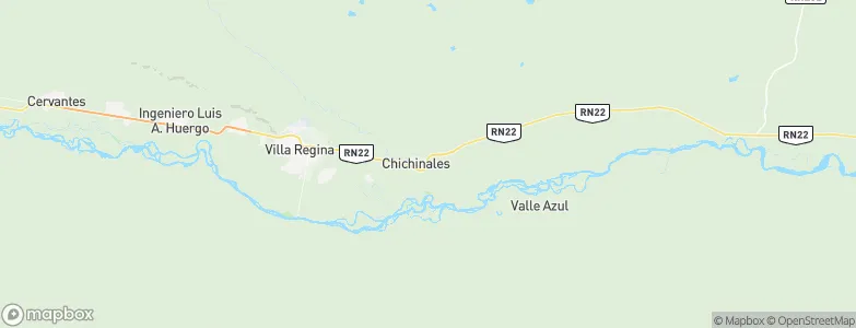 Chichinales, Argentina Map