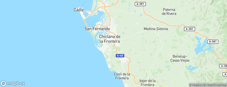 Chiclana de la Frontera, Spain Map