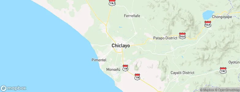 Chiclayo, Peru Map