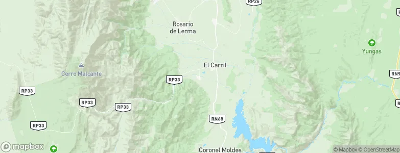 Chicoana, Argentina Map