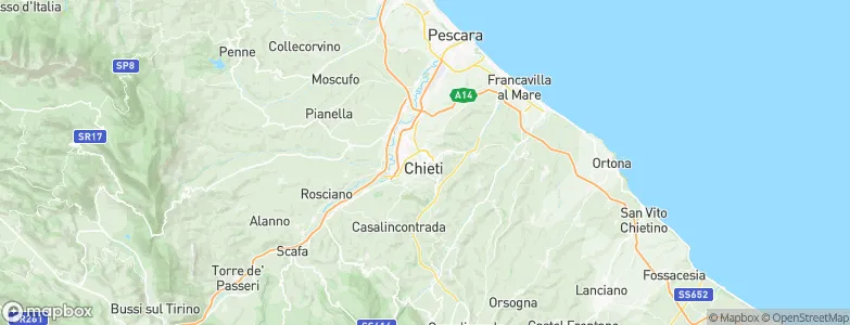 Chieti, Italy Map