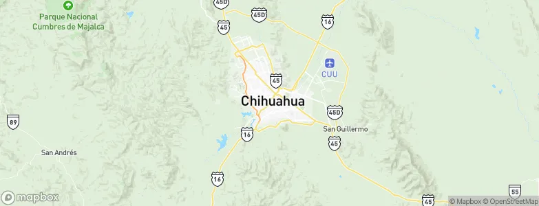 Chihuahua City, Mexico Map