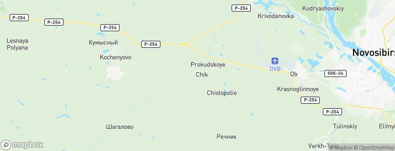 Chik, Russia Map