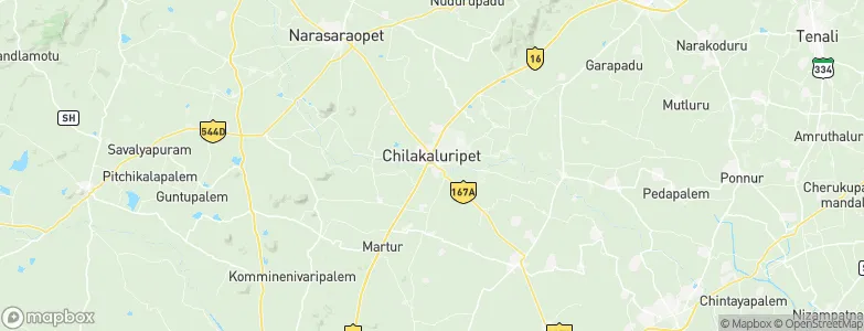 Chilakalūrupet, India Map