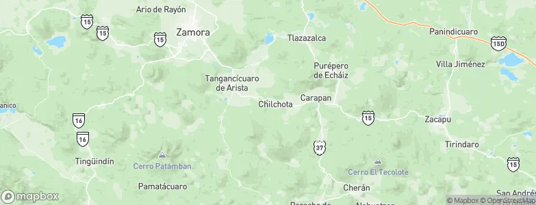 Chilchota, Mexico Map