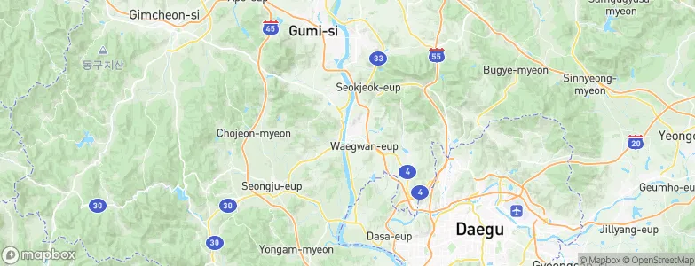 Chilgok, South Korea Map