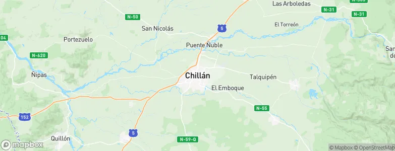 Chillán, Chile Map