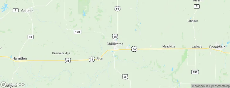 Chillicothe, United States Map