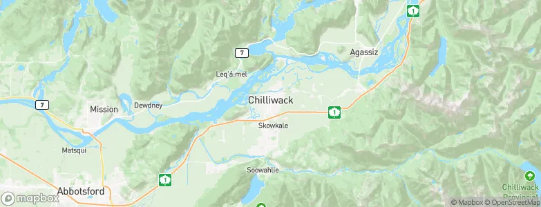 Chilliwack, Canada Map
