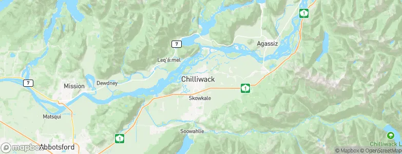 Chilliwack, Canada Map