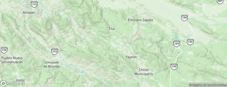 Chilón, Mexico Map