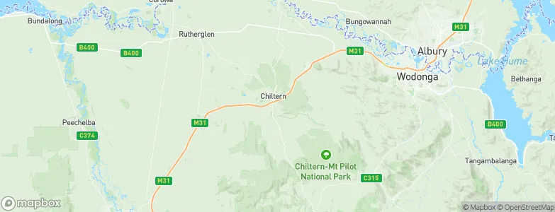 Chiltern, Australia Map