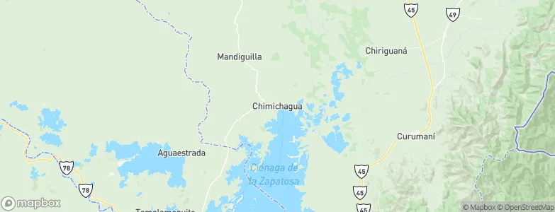 Chimichagua, Colombia Map