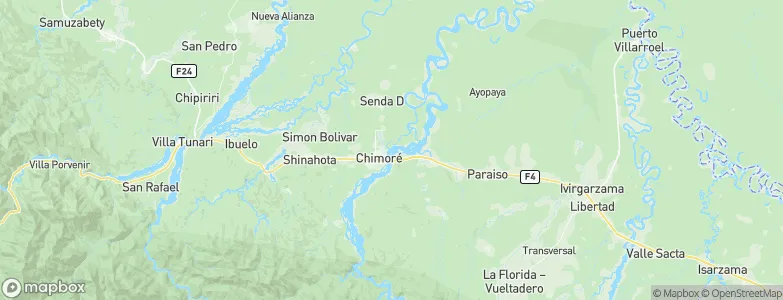 Chimoré, Bolivia Map