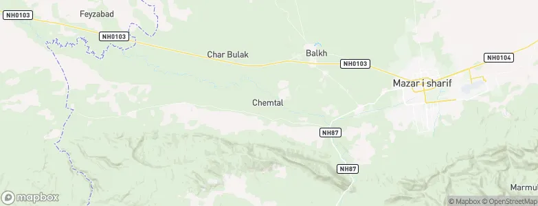 Chimtāl, Afghanistan Map