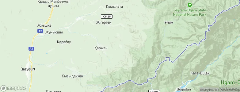 Chinar, Kazakhstan Map