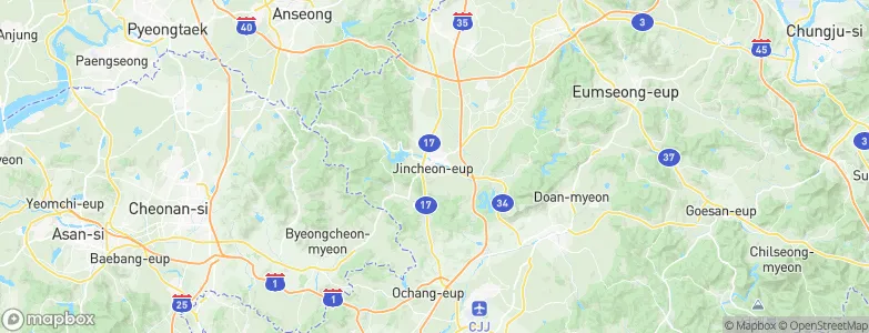 Chinch'ŏn, South Korea Map