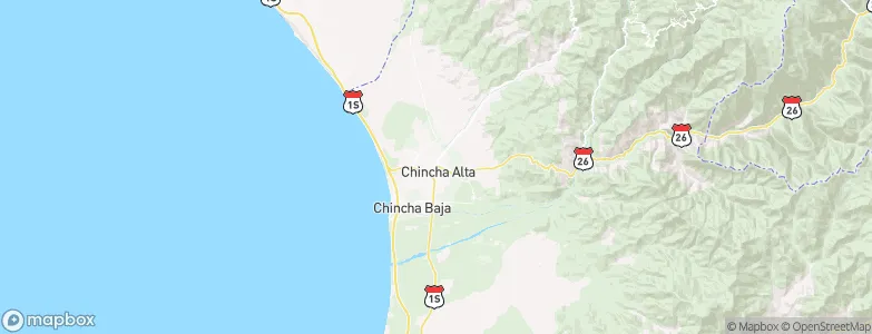 Chincha Alta, Peru Map
