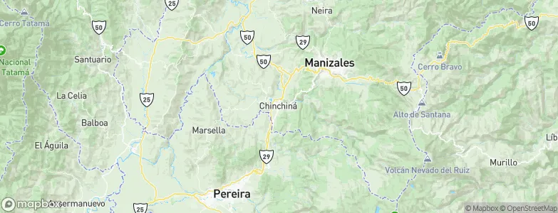 Chinchiná, Colombia Map