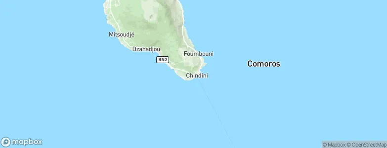 Chindini, Comoros Map